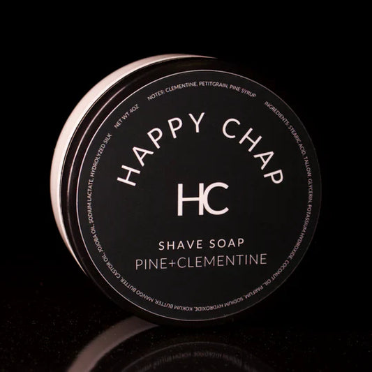 Happy Chap Pine + Clementine Shaving Collection