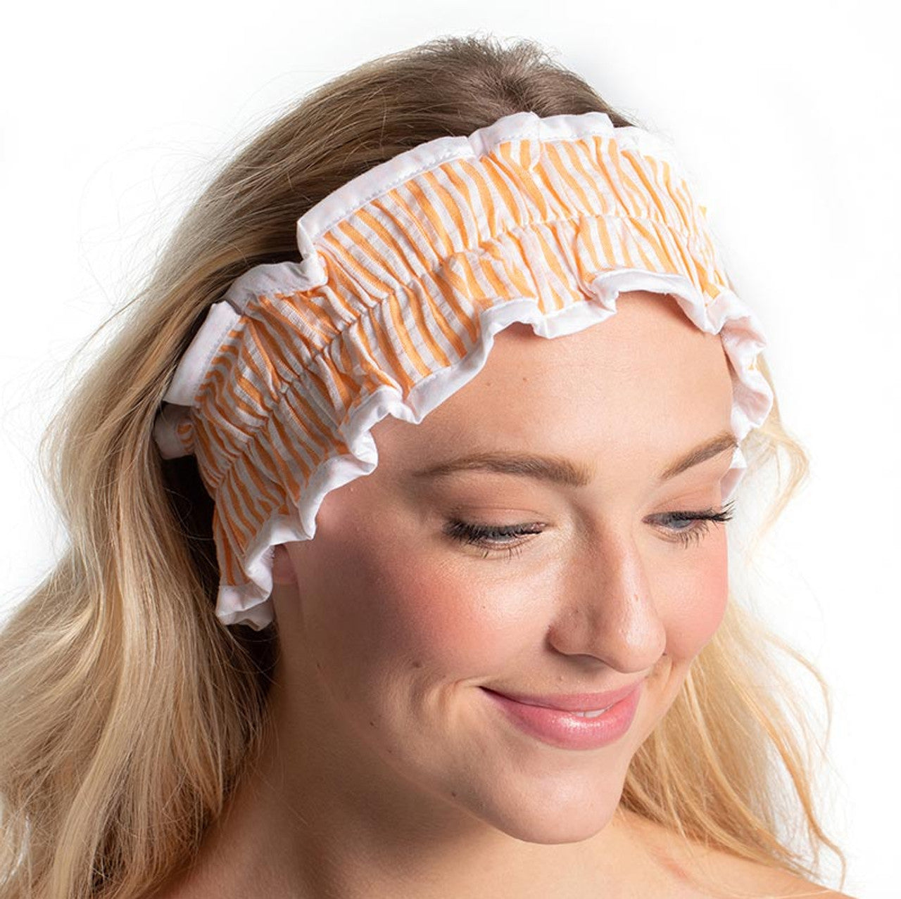 Pretty Seersucker Spa Headbands | Cozy Hair Bands For Makeup and Skincare