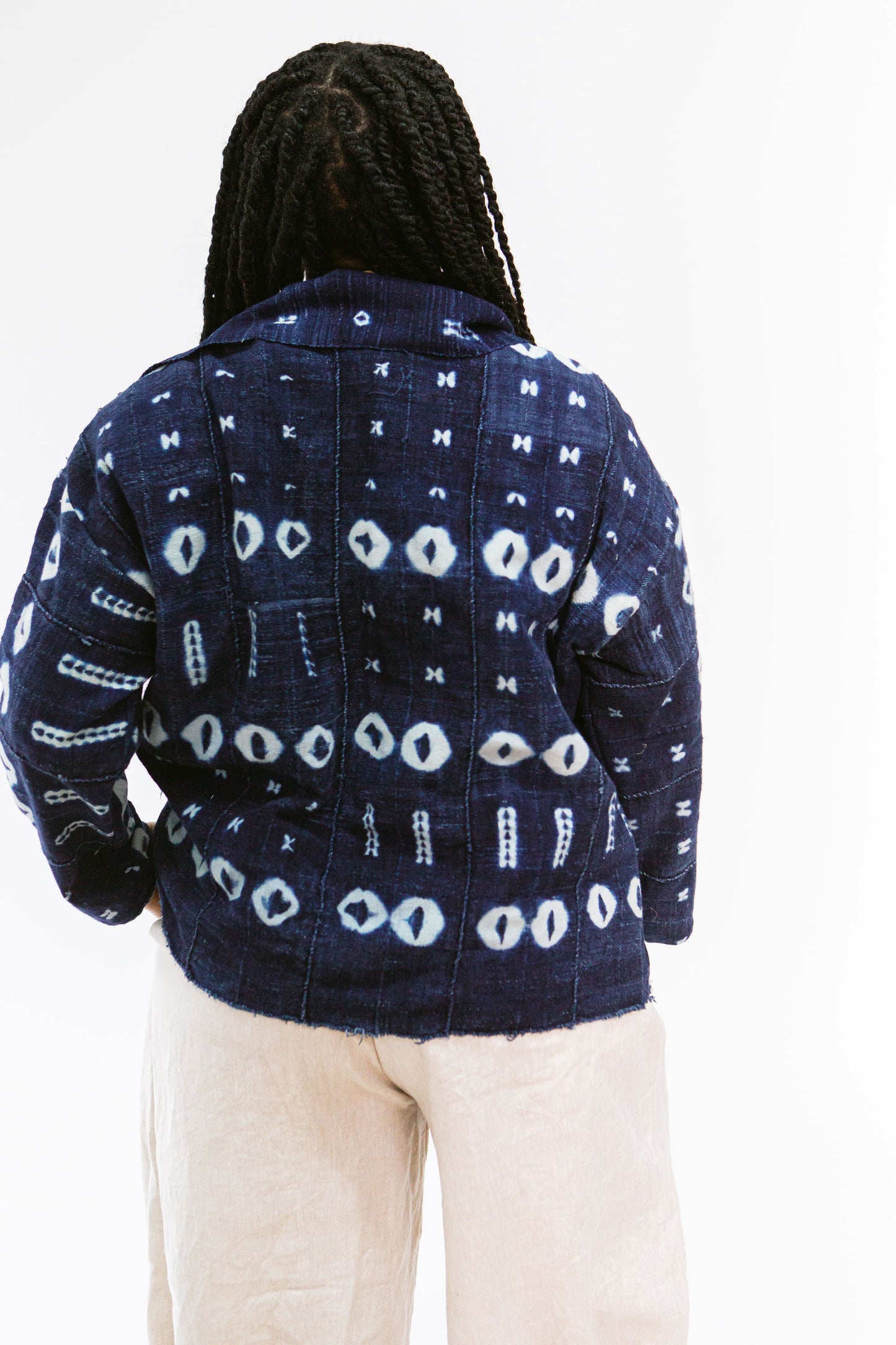 Vintage Bogolan & Natural Indigo Chore Jacket