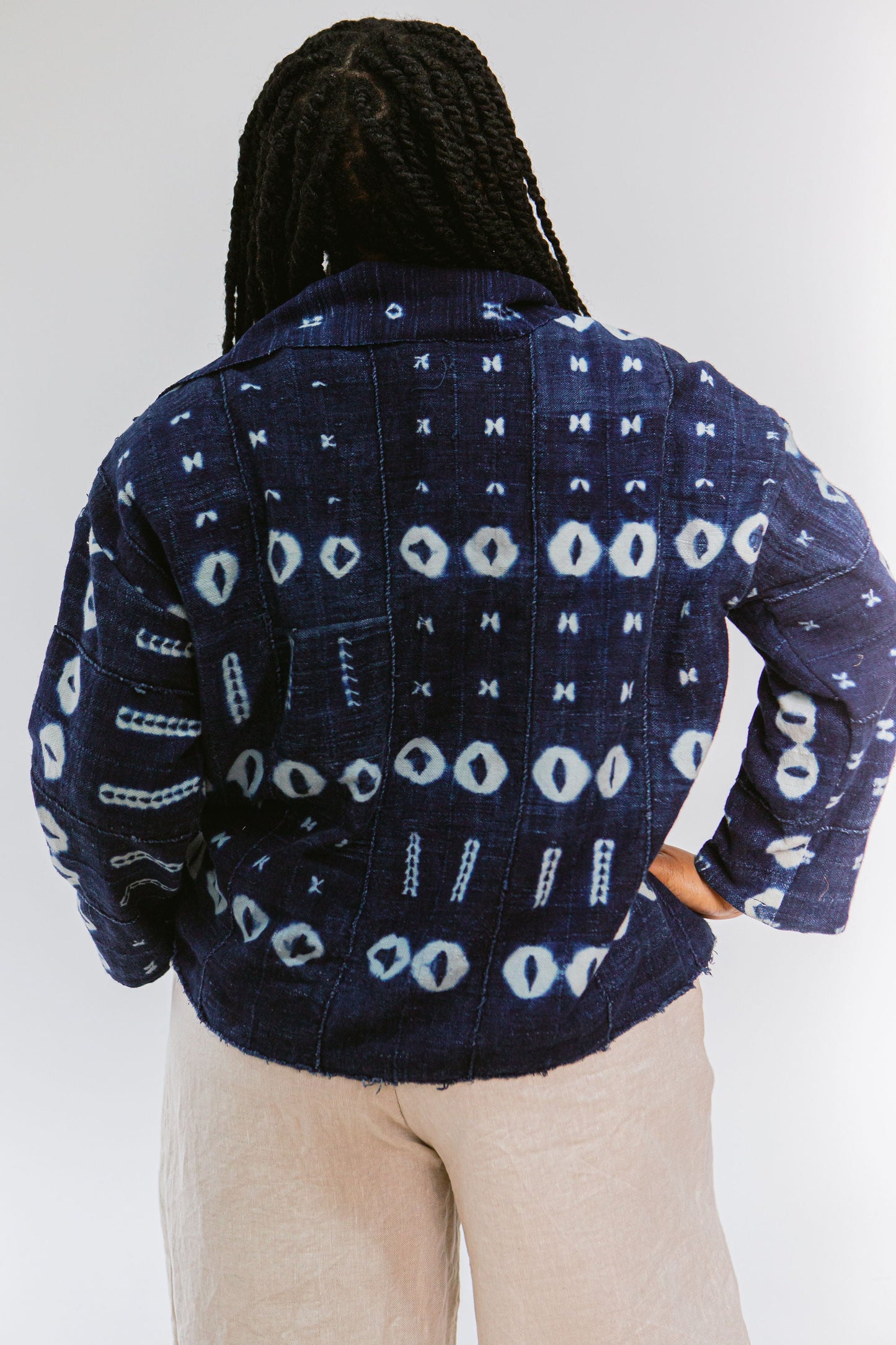 Vintage Bogolan & Natural Indigo Chore Jacket