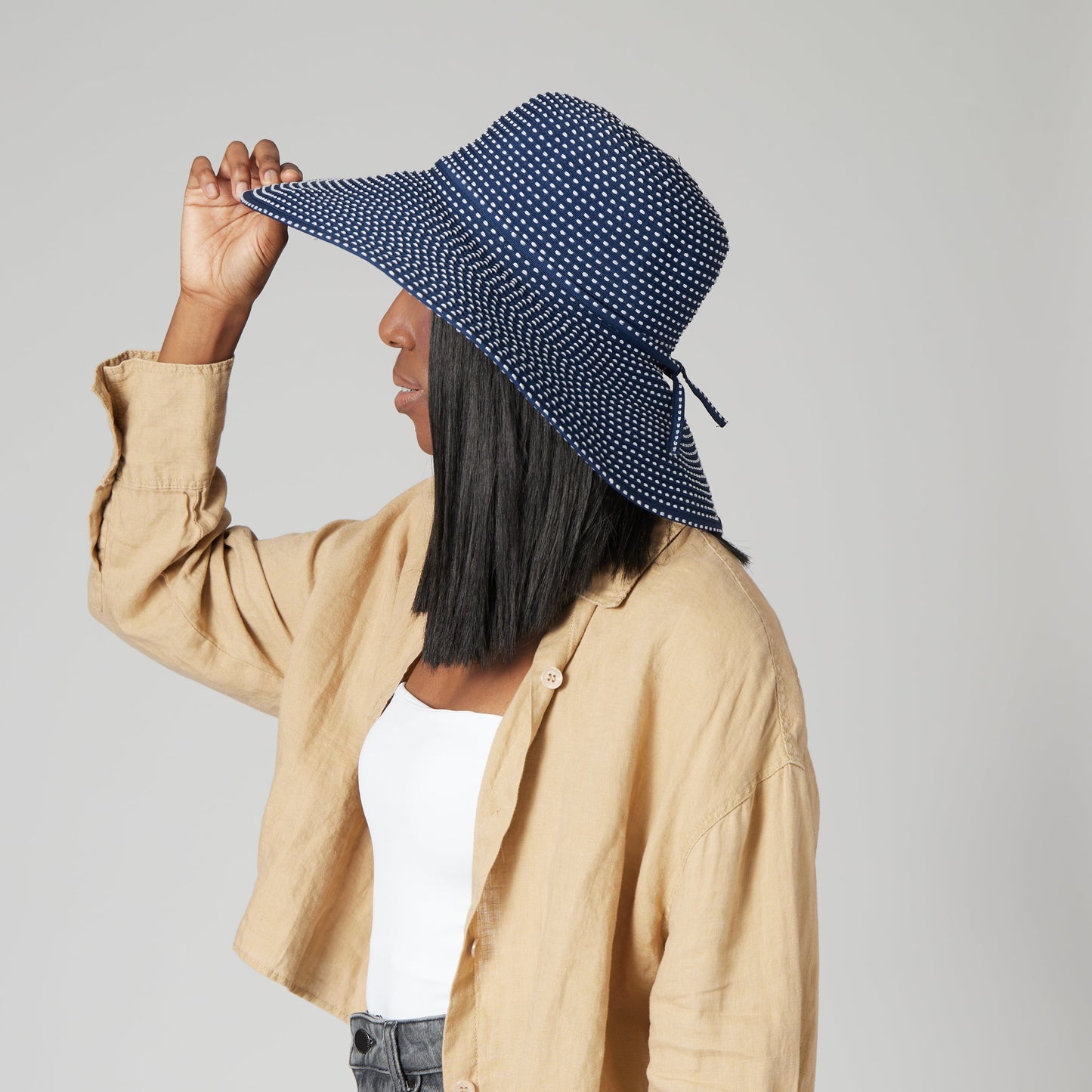 Women's Ribbon Braid Hat with Ticking