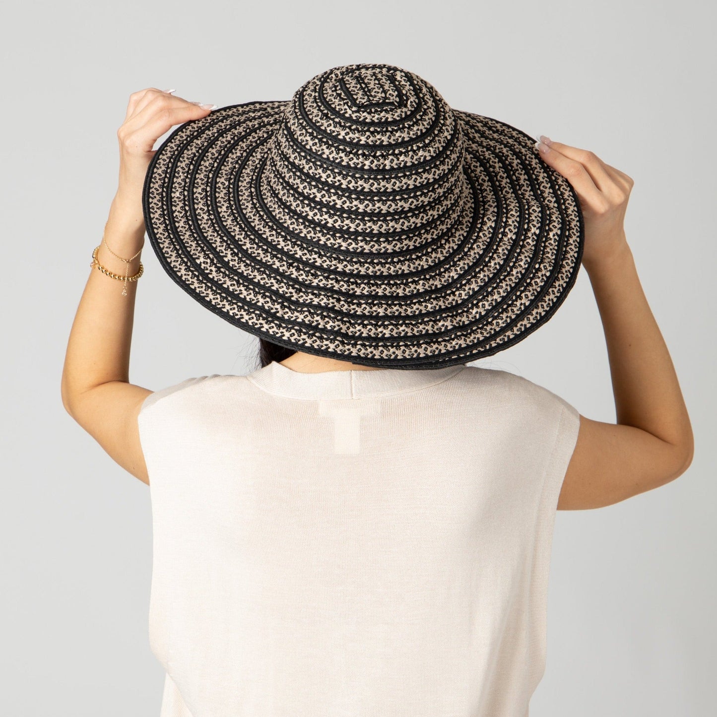 Women's Novelty Ribbon & Paperbraid Sun Hat