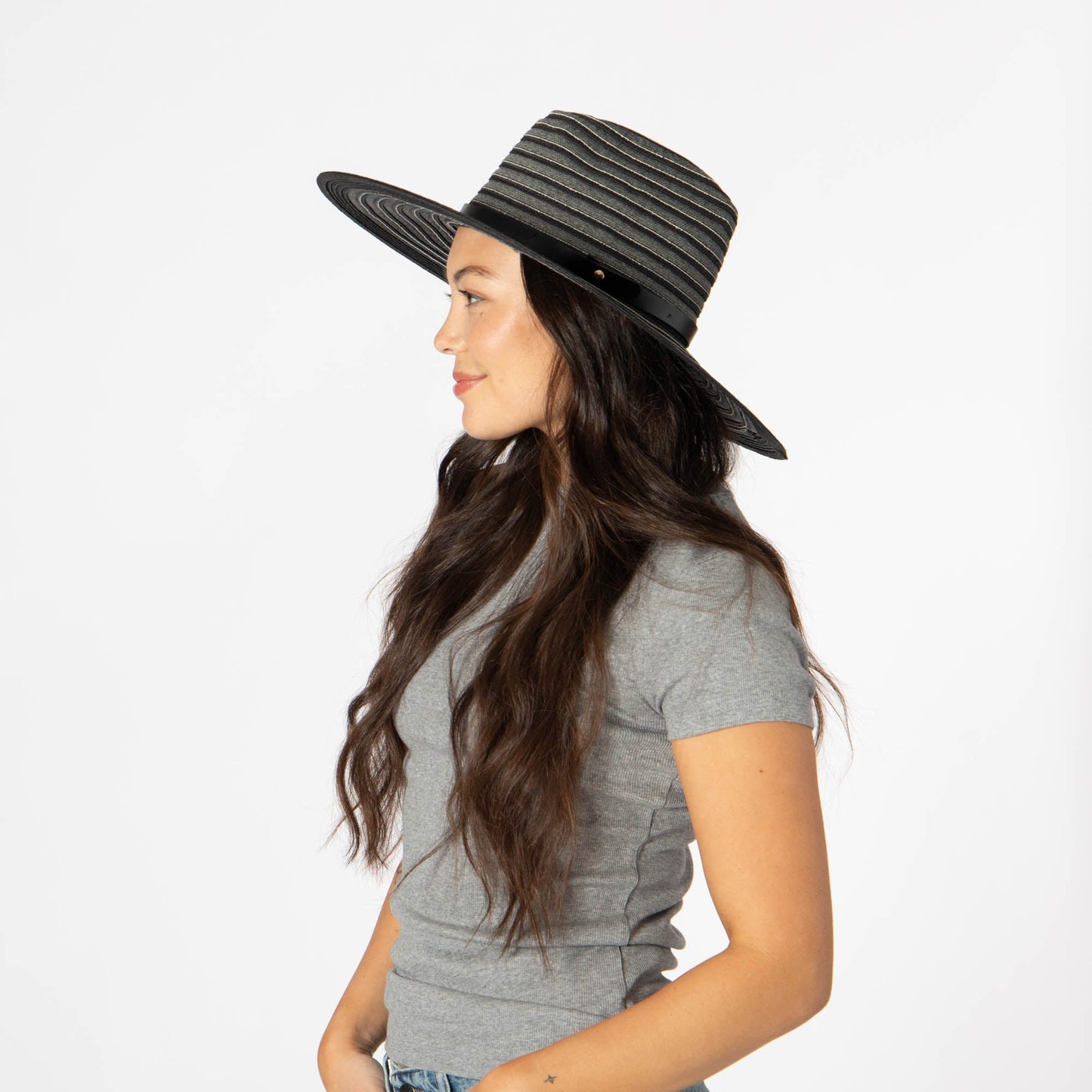 Renata - Wide Brim Cattleman's Crease Sun Hat