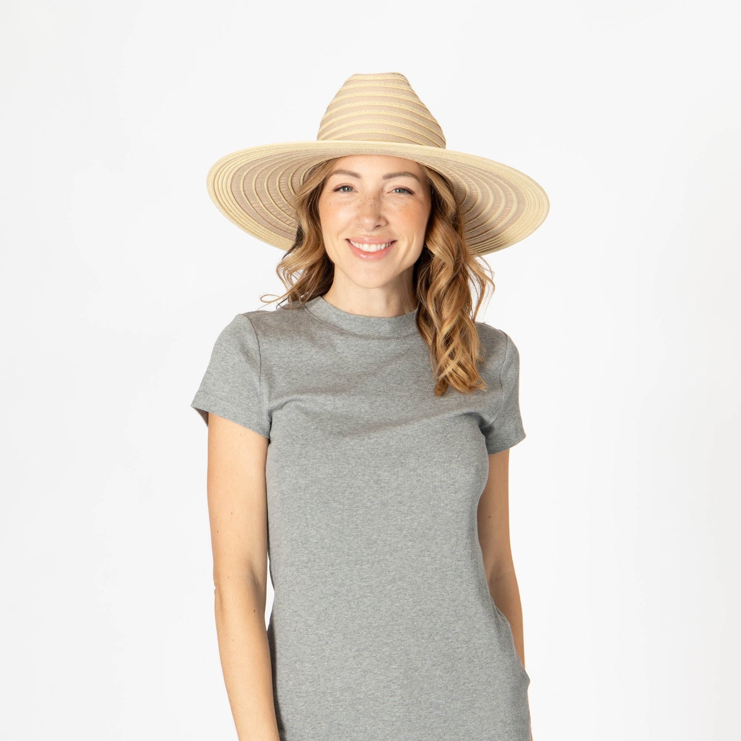 Renata - Wide Brim Cattleman's Crease Sun Hat