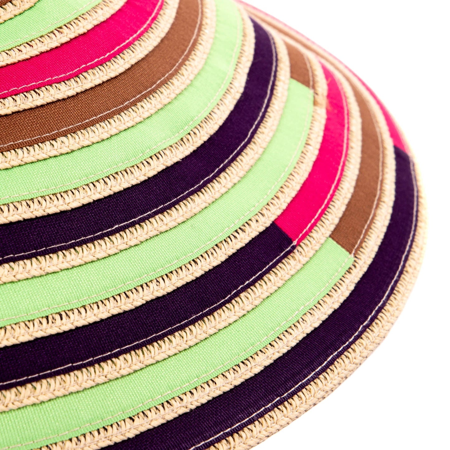 Women's Multi Colored Wide Brim Sun Hat