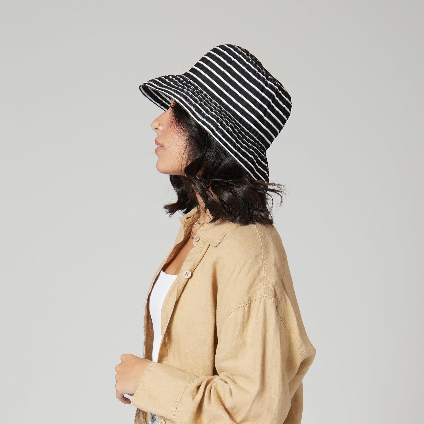 Women's Small Brim Ribbon Floppy
