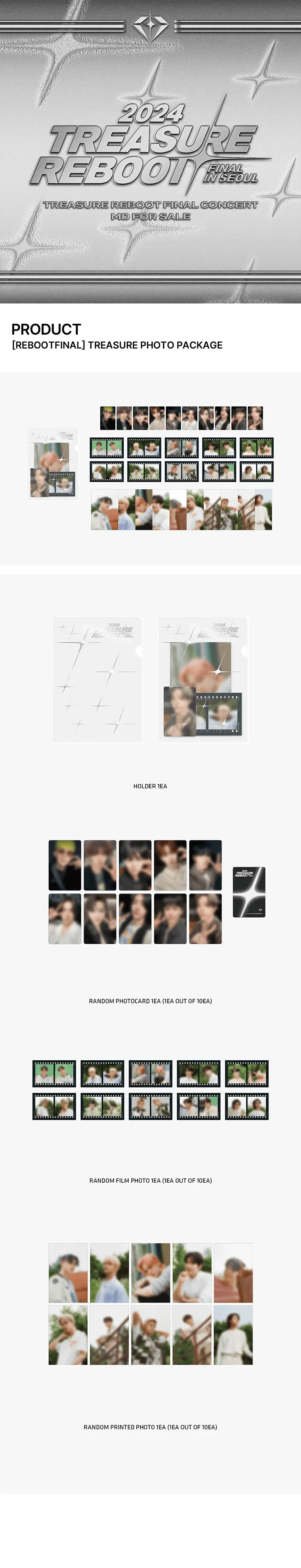 Treasure - Reboot Final In Seoul Official MD Photo Package
