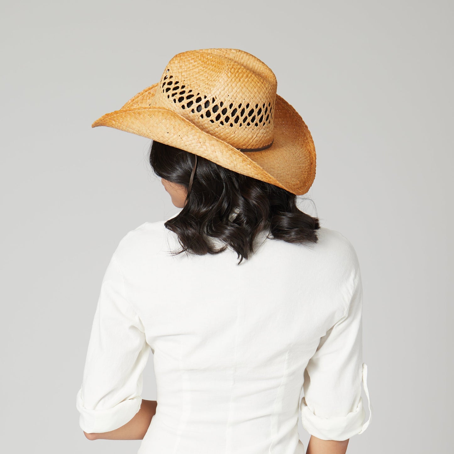Women's Raffia Cowboy Hat