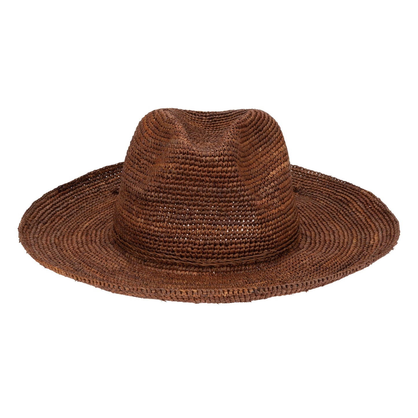 Marina Women's Crochet Raffia Fedora