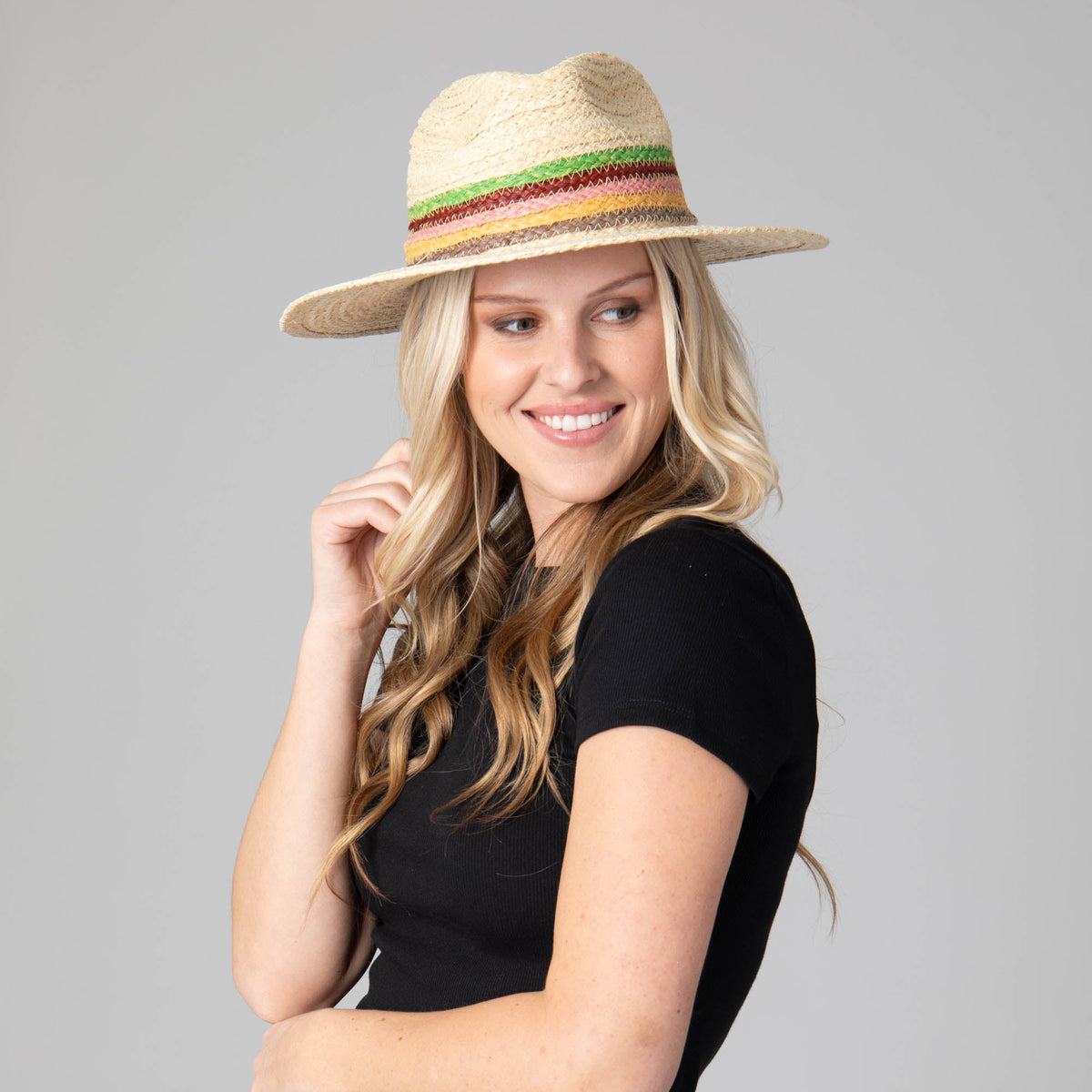 Sunrise Women's Raffia Fedora