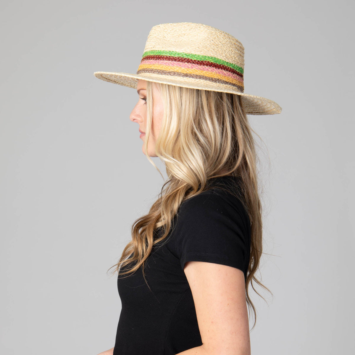 Sunrise Women's Raffia Fedora