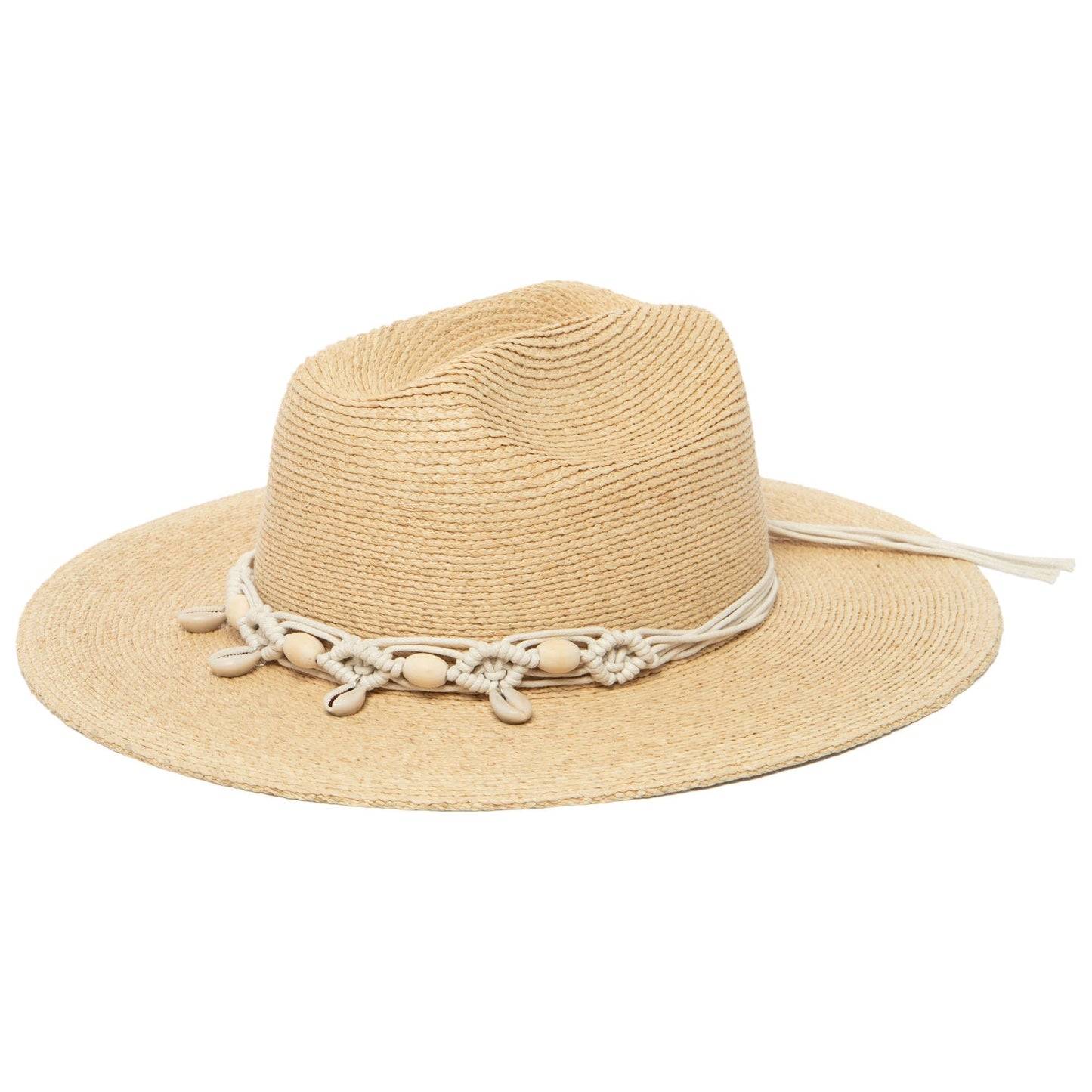 Shell - Raffia Cattleman's Crease Sun Hat