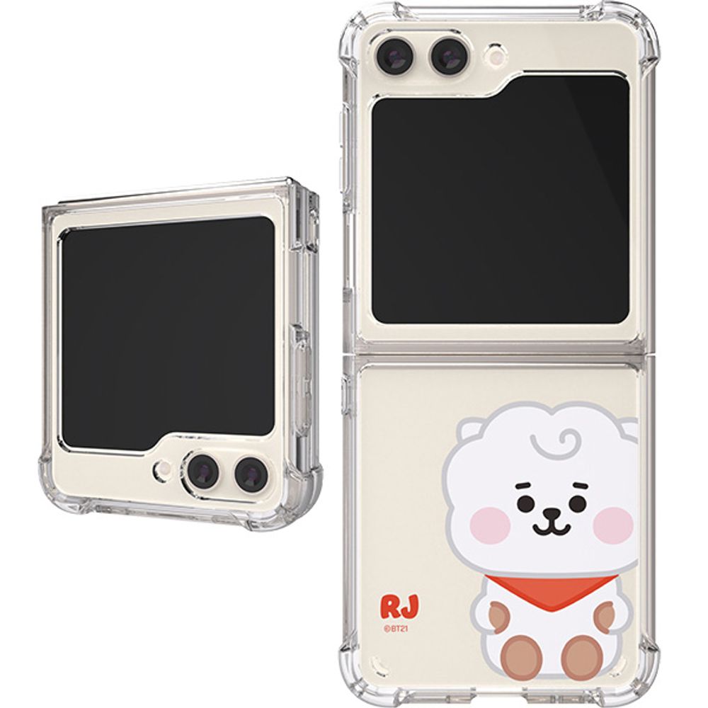BT21 Baby Galaxy Z Filp5 Clear Air Cushion Reinforced Case