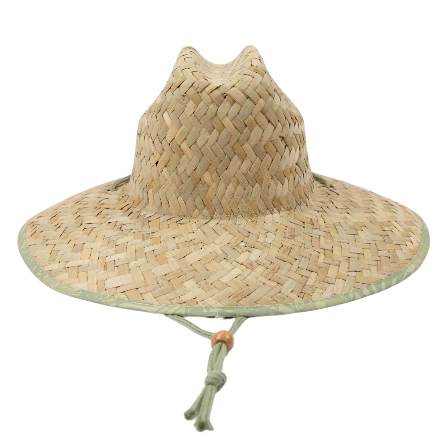 Camp - Men's rush straw lifeguard with under brim print and adjustable chin cord