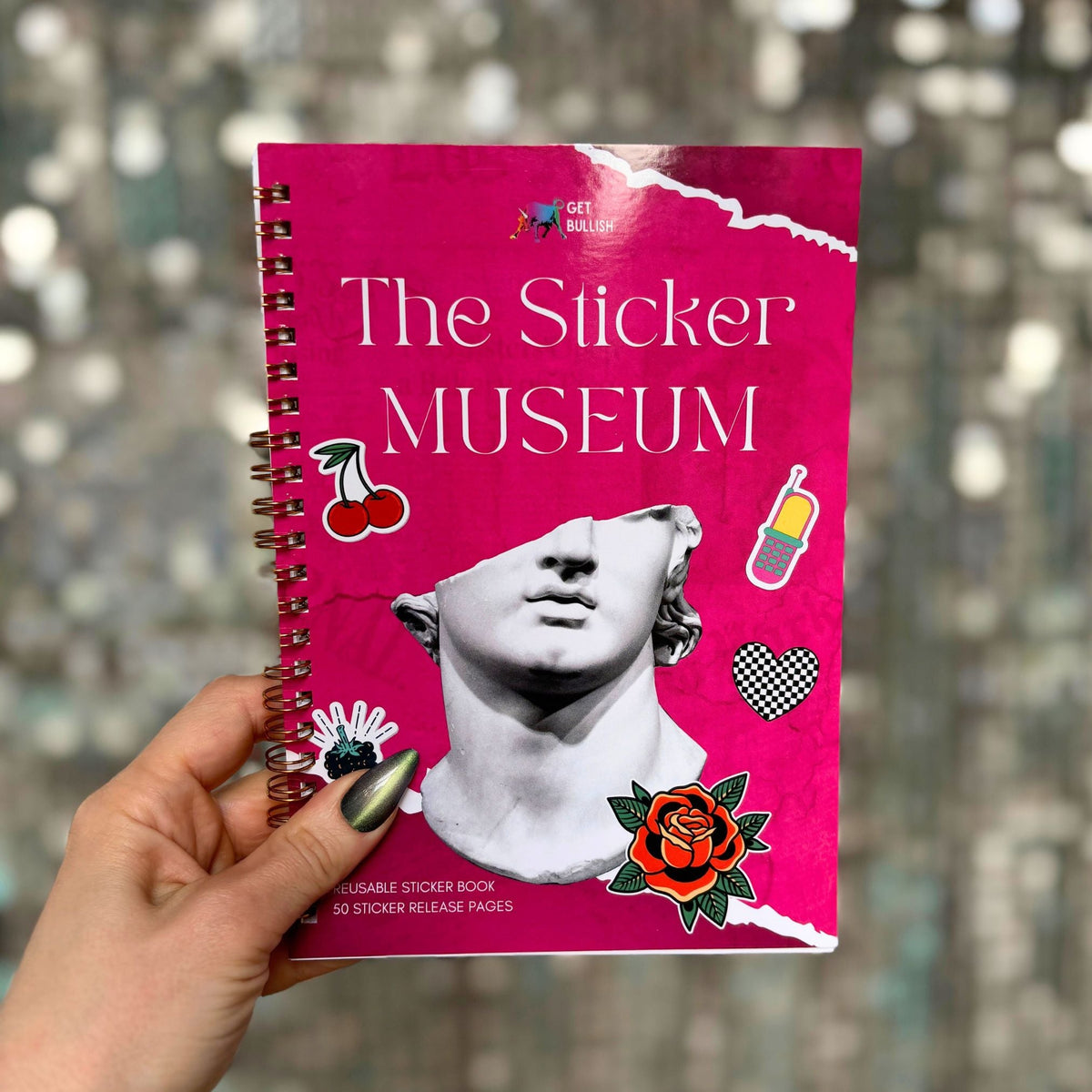 Reusable Sticker Storage Book | The Sticker Museum | 50 Blank Pages Silicone Coated Release Paper Album