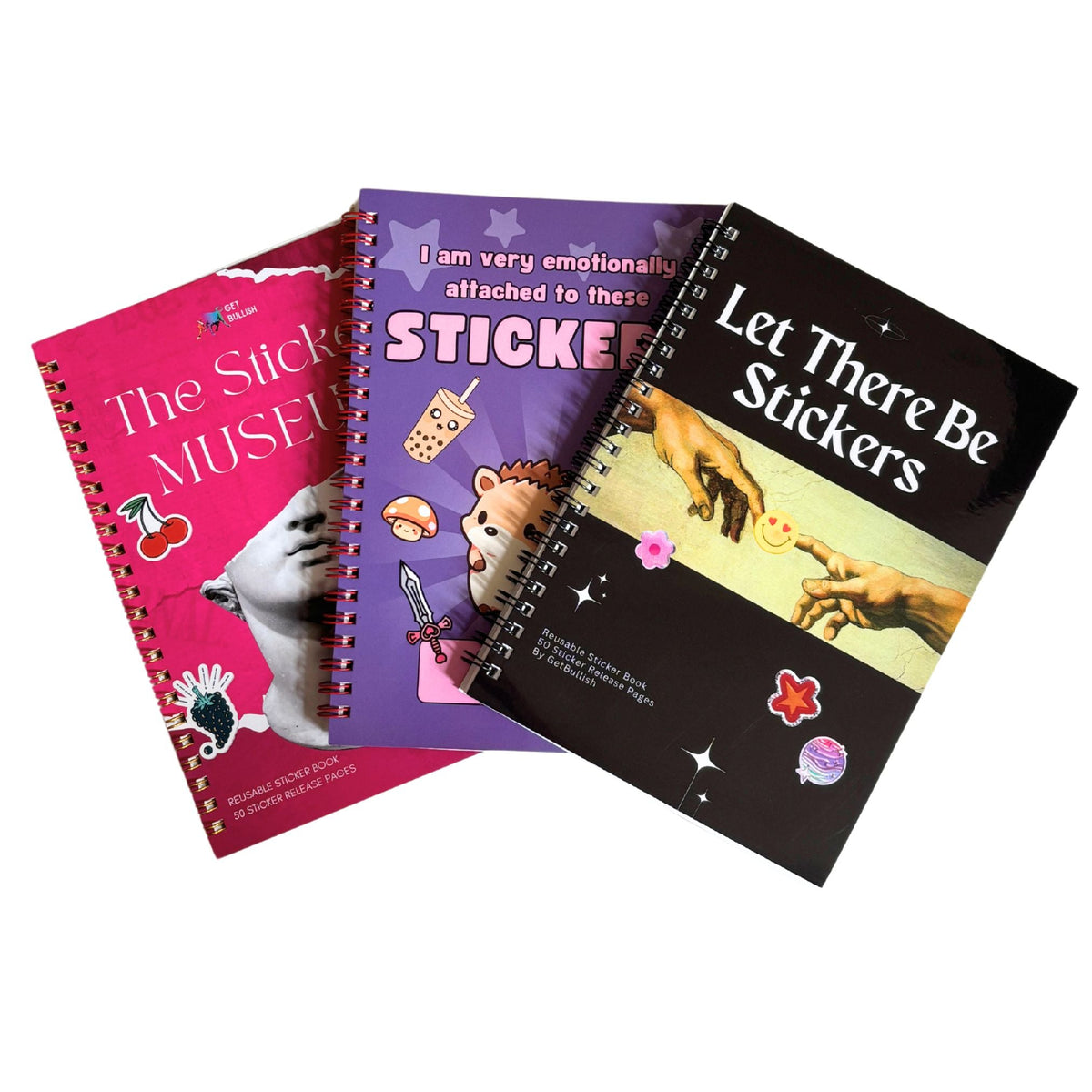Reusable Sticker Storage Book | The Sticker Museum | 50 Blank Pages Silicone Coated Release Paper Album