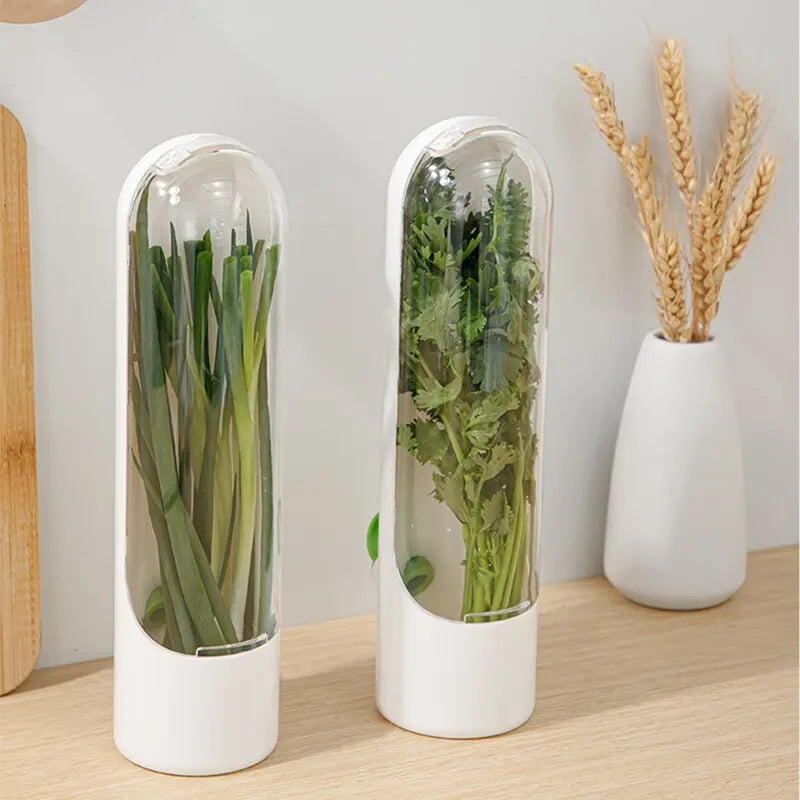1 Pc Vegetable Preserving Bottle Herbal Preserving Herb Storage Bottle Home Kitchen Gadget Fresh For Storing Kitchen Supplies