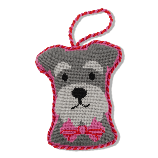 Needlepoint Icon Ornament - Schnauzer