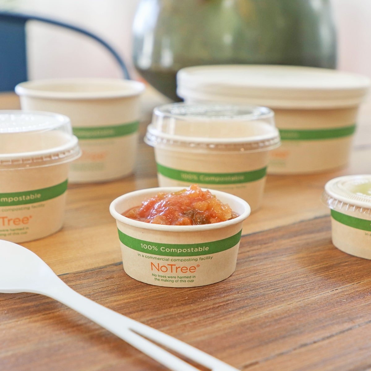 World Centric 2 oz NoTree Compostable Paper Portion Cups (QTY 2000), SKU SF-NT-2