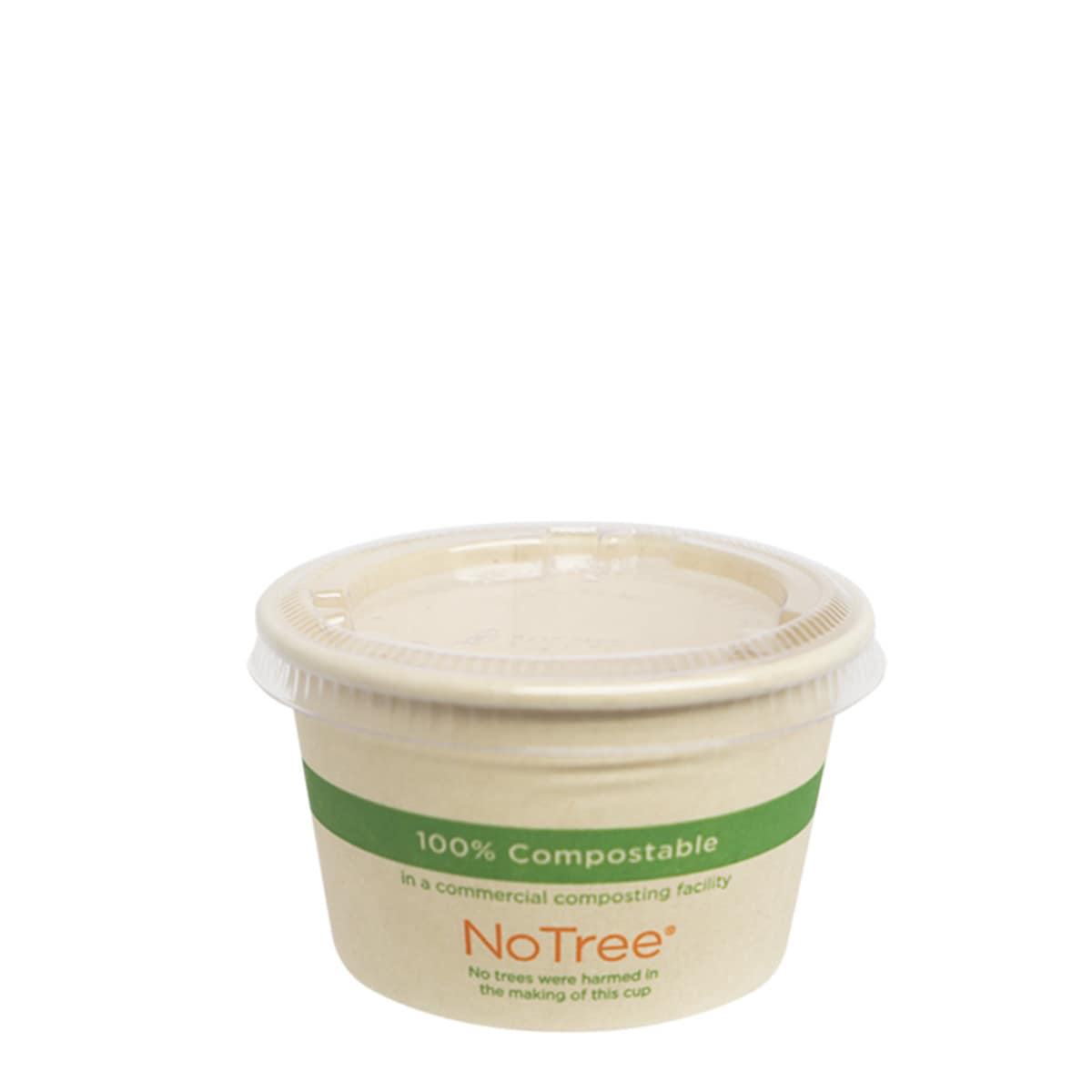 World Centric Compostable NoTree Paper Portion Cup, 4oz, Natural (QTY 1000), SKU SF-NT-4
