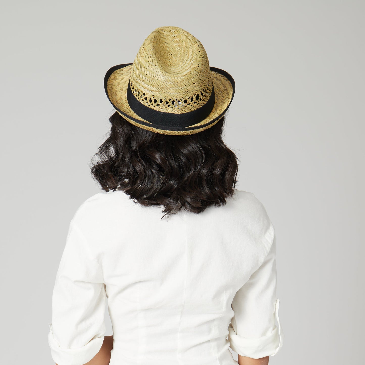 Womens Seagrass Fedora