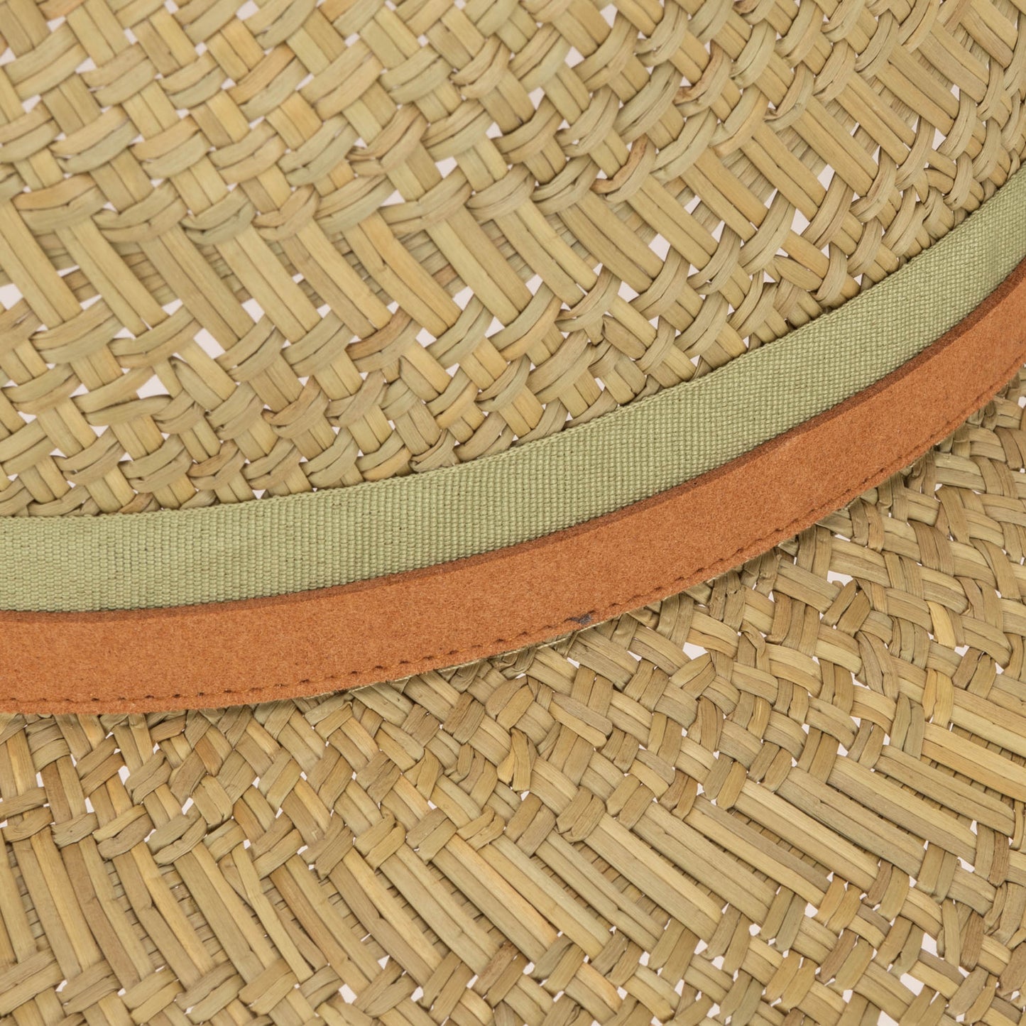 Mens Seagrass Stingy Brim Fedora