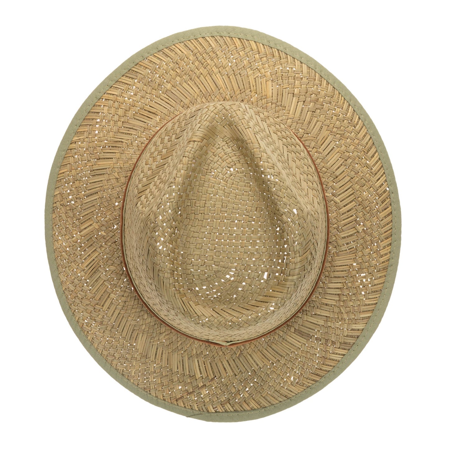 Mens Seagrass Stingy Brim Fedora