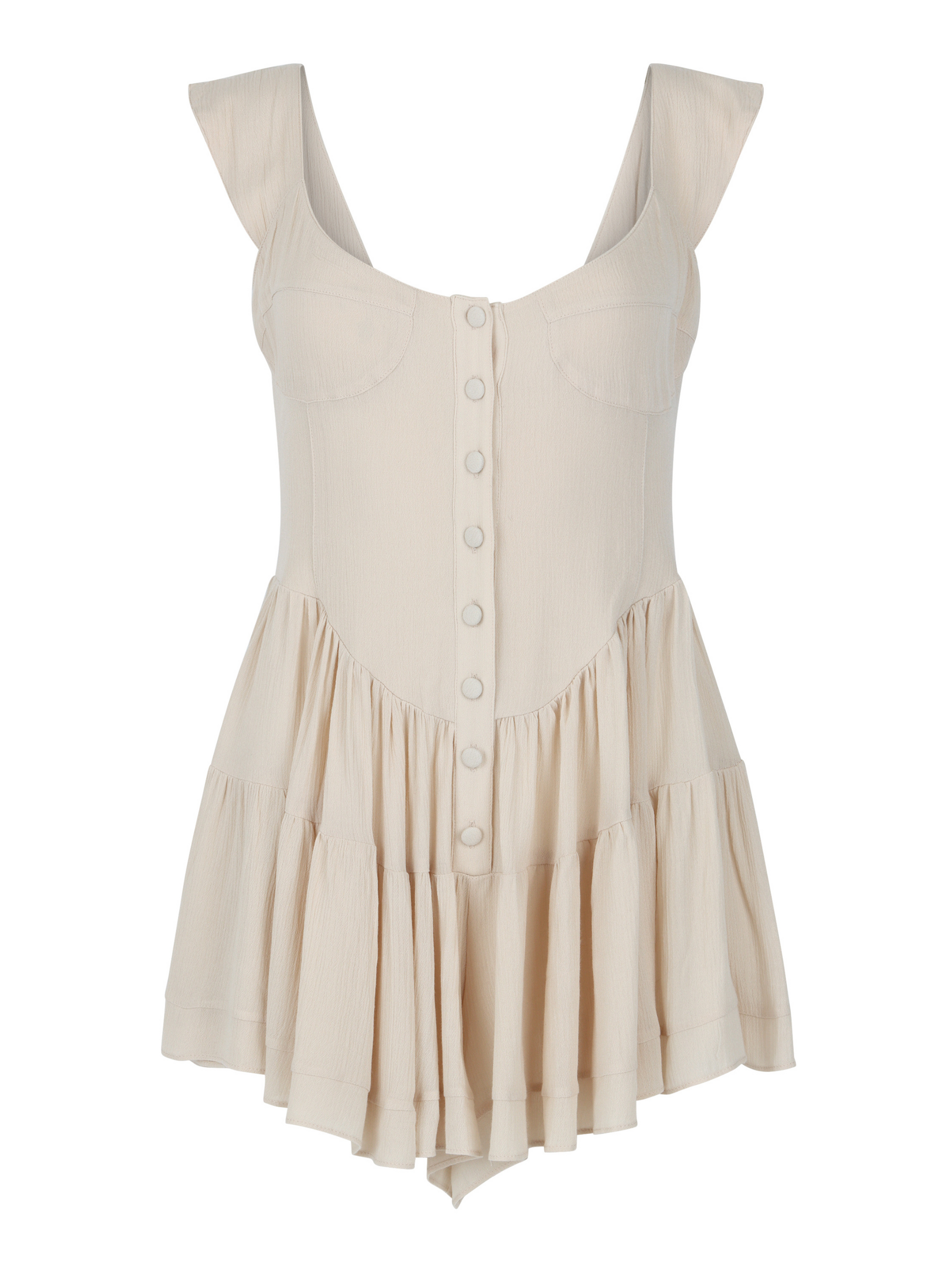 The Elisabeth Romper Dress - Ivory - Osadia Concept Store