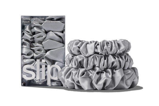 Back to Basics Silver Midi/Large Scrunchie Set