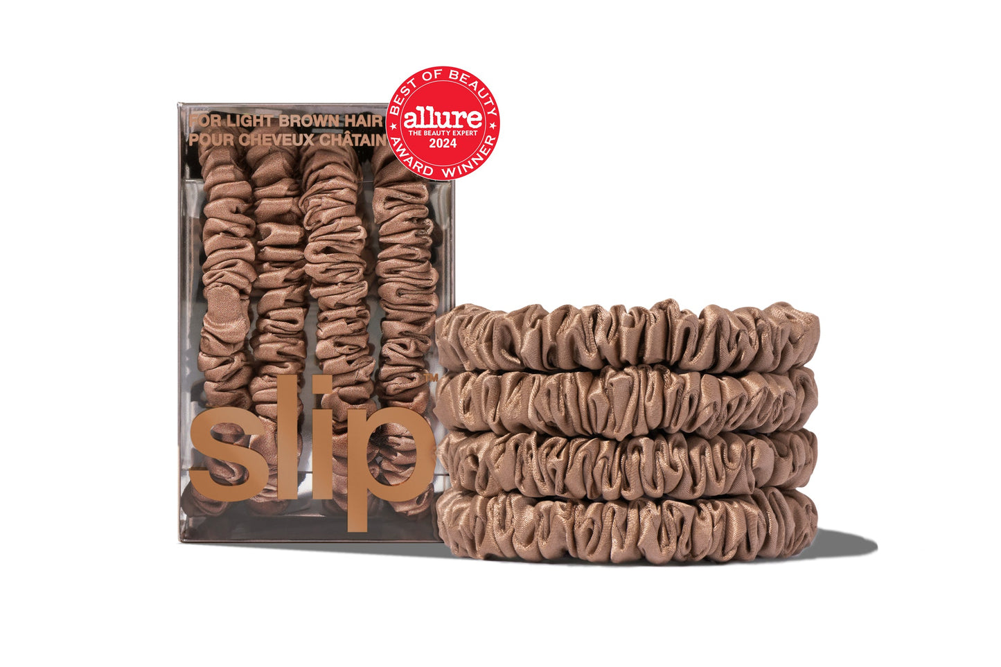 Back to Basics Light Brown Skinny Scrunchies