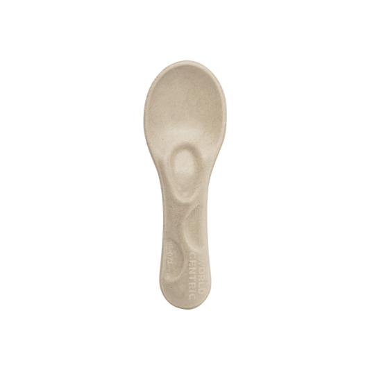 World Centric 3" Fiber Tasting Spoon (QTY:3000)