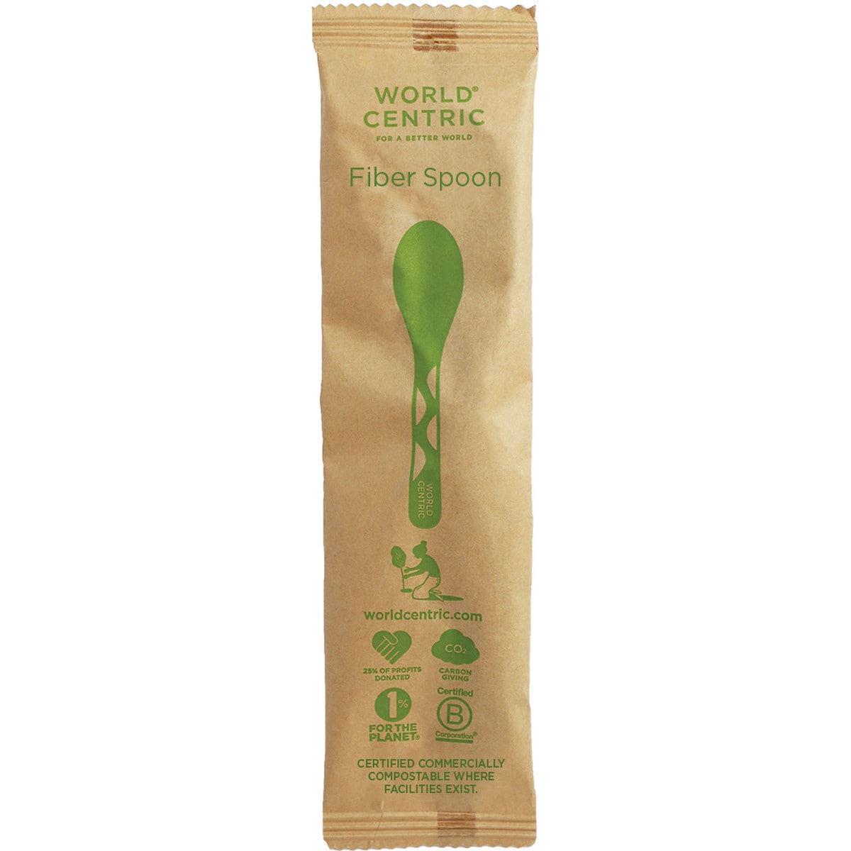 World Centric 6” Wrapped Fiber Spoon (QTY:750)