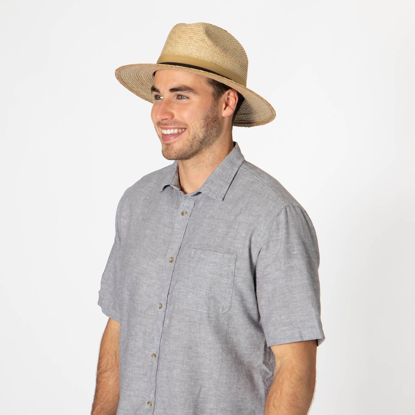 Men's Cattleman's Crease Fedora with Removable Band