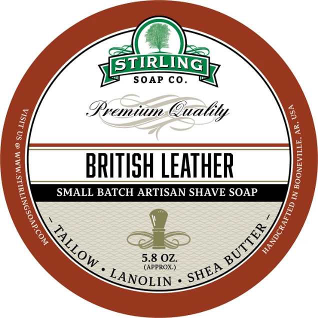 Stirling Soap Co. British Leather Shaving Collection