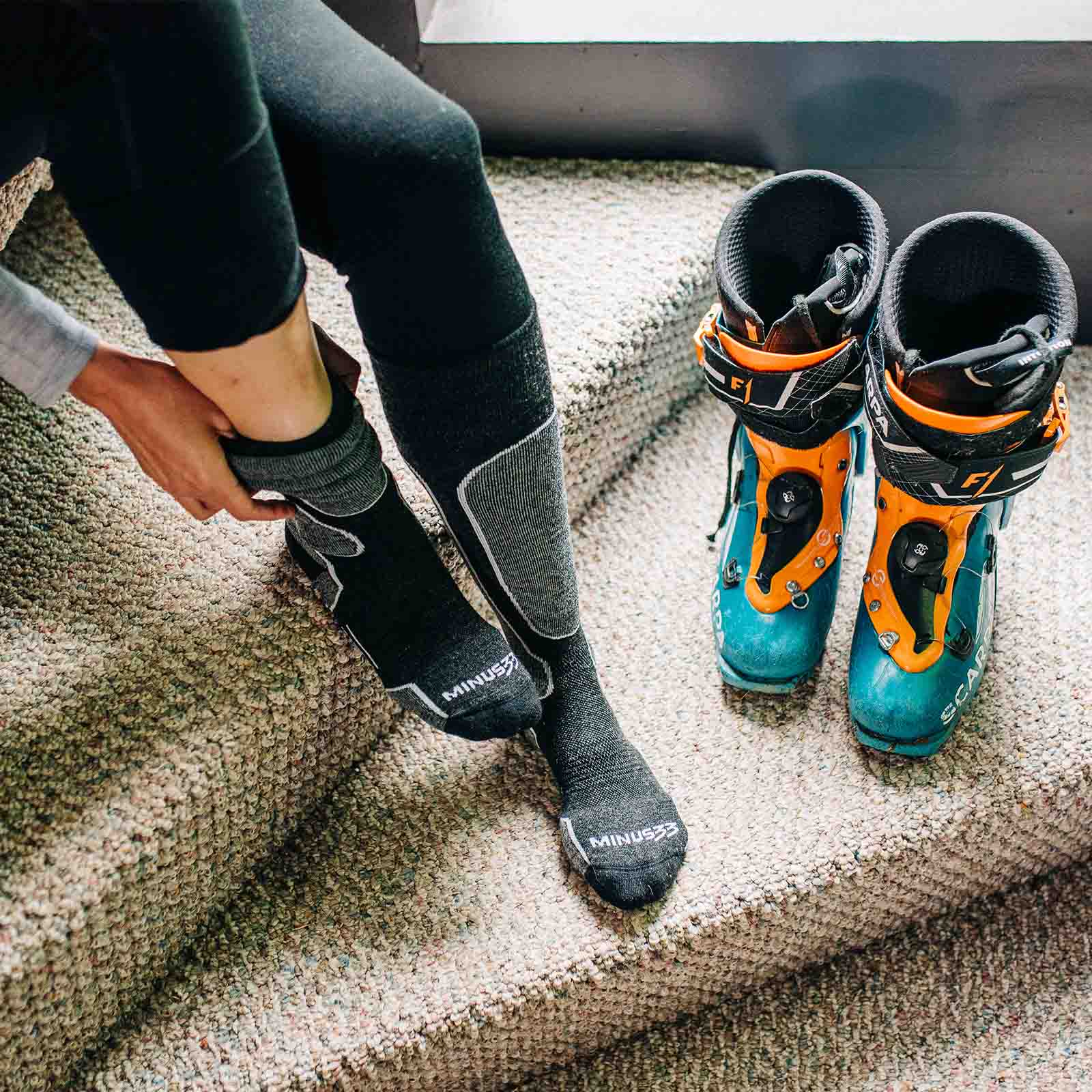 Merino Wool Snowboard Socks - Lightweight Over The Calf - Osadia Concept Store