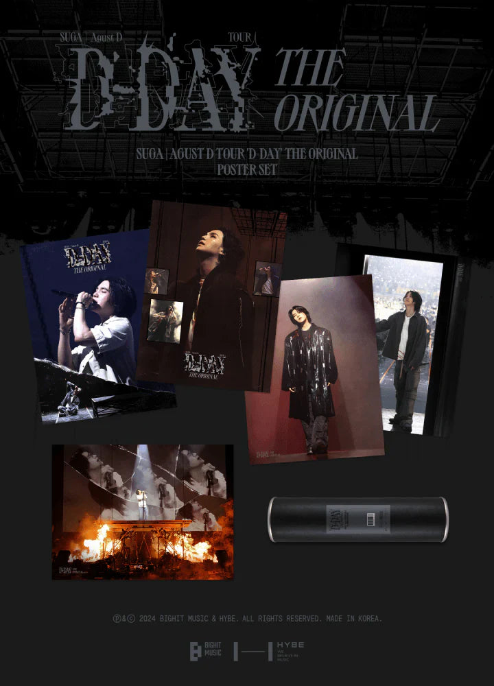Suga - Agust D Tour D-Day The Original (Poster Set)
