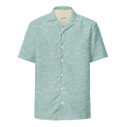 Salty Swirls Button Down Hawaiian Shirt