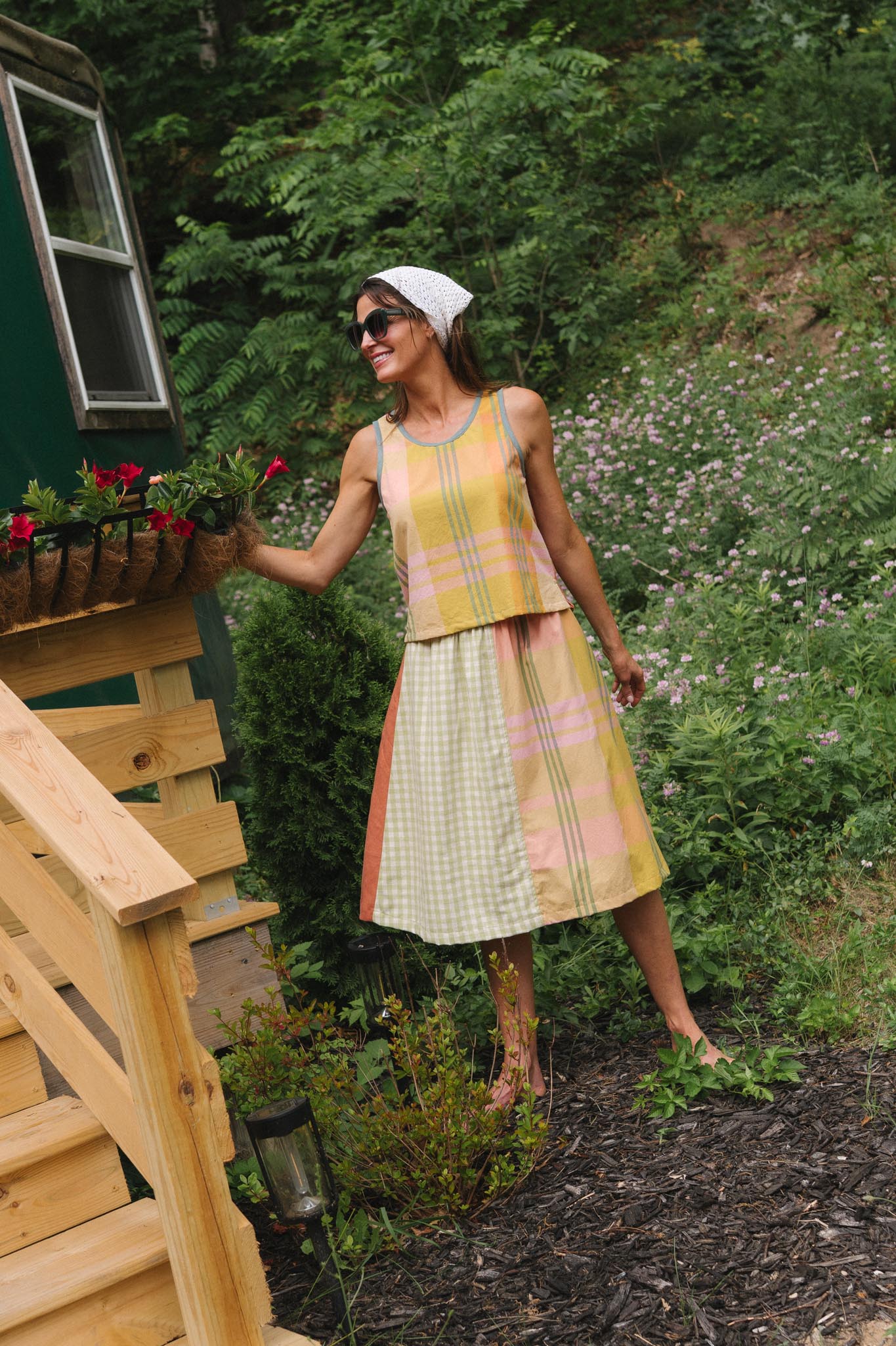 Evening Midi Skirt (Updated) in Papaya