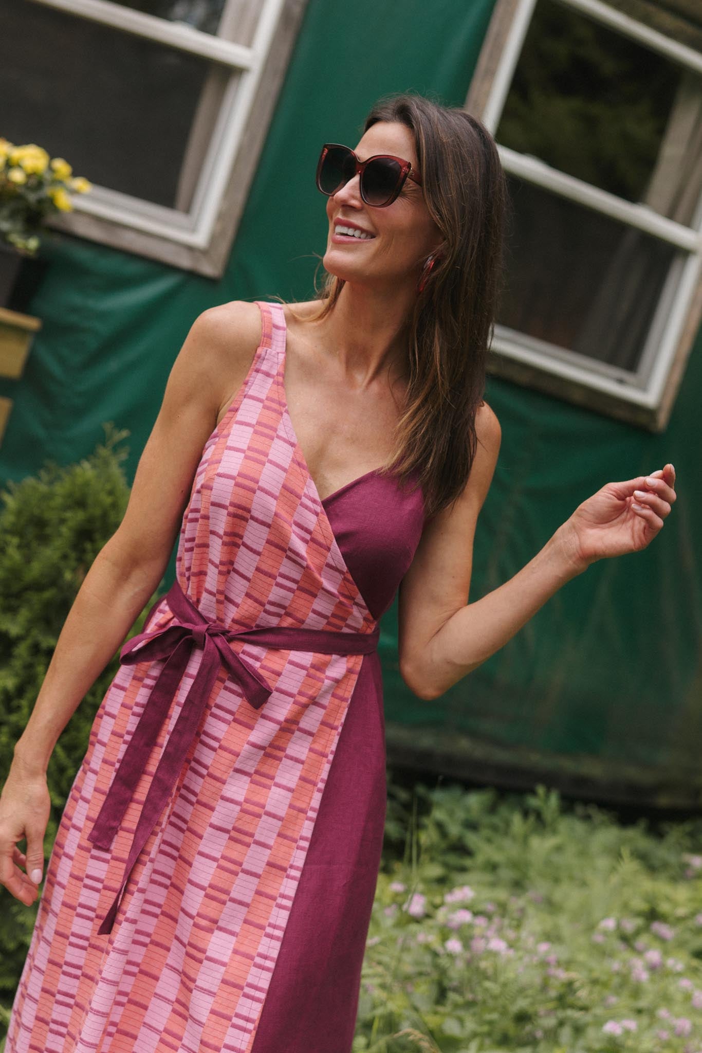 Rove Dress (Updated) in Hibiscus