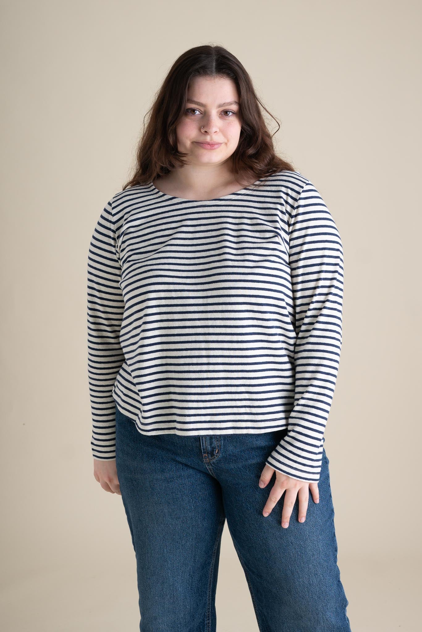 Riverside Scoop Top in Coastal