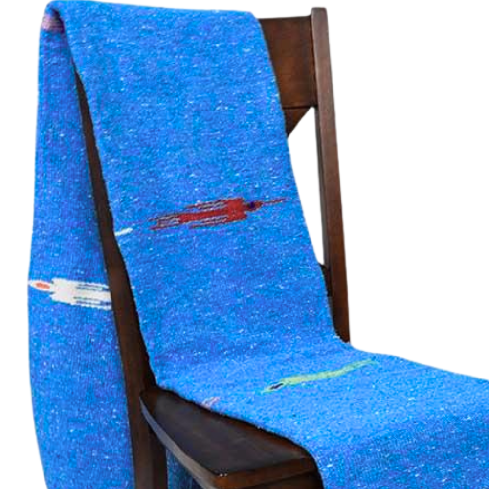 Aqua Blue Baja Thunderbird Blanket