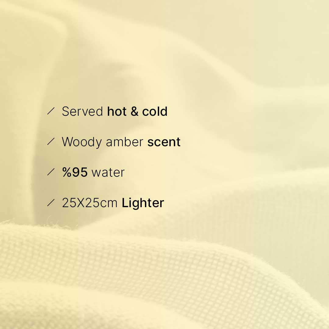 Scented Towel – Woody Amber Essence (Hot or Cold Use)