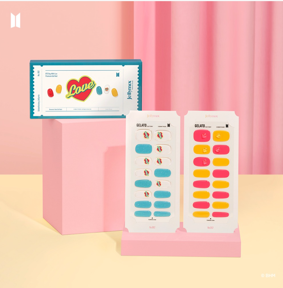 BTS x Jellymix Collab: Boy With Luv Gel Nail Collection