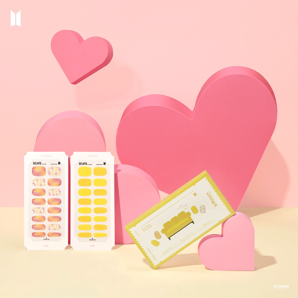 BTS x Jellymix Collab: Boy With Luv Gel Nail Collection