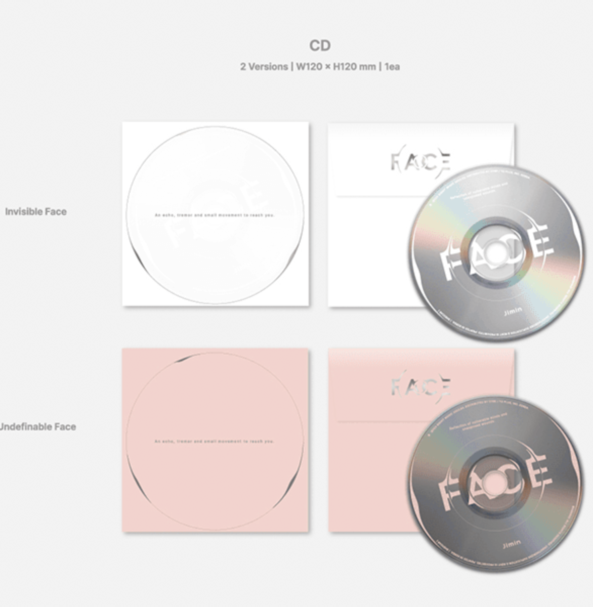 BTS Jimin First 1st Solo Album - Face (Unsealed, No Inclusions)