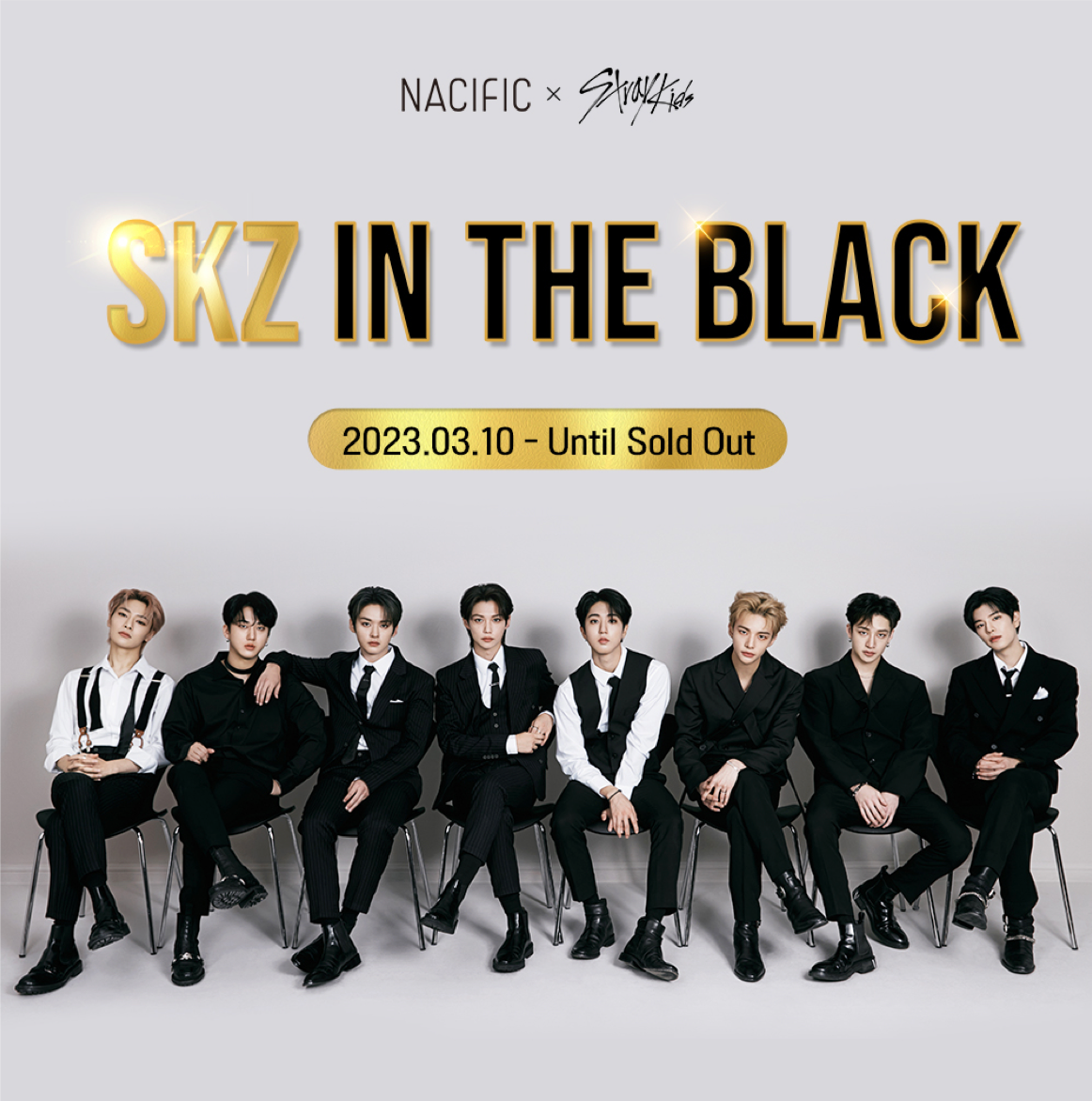 Stray Kids x Nacific - Skz In Black Uyu Cream Set