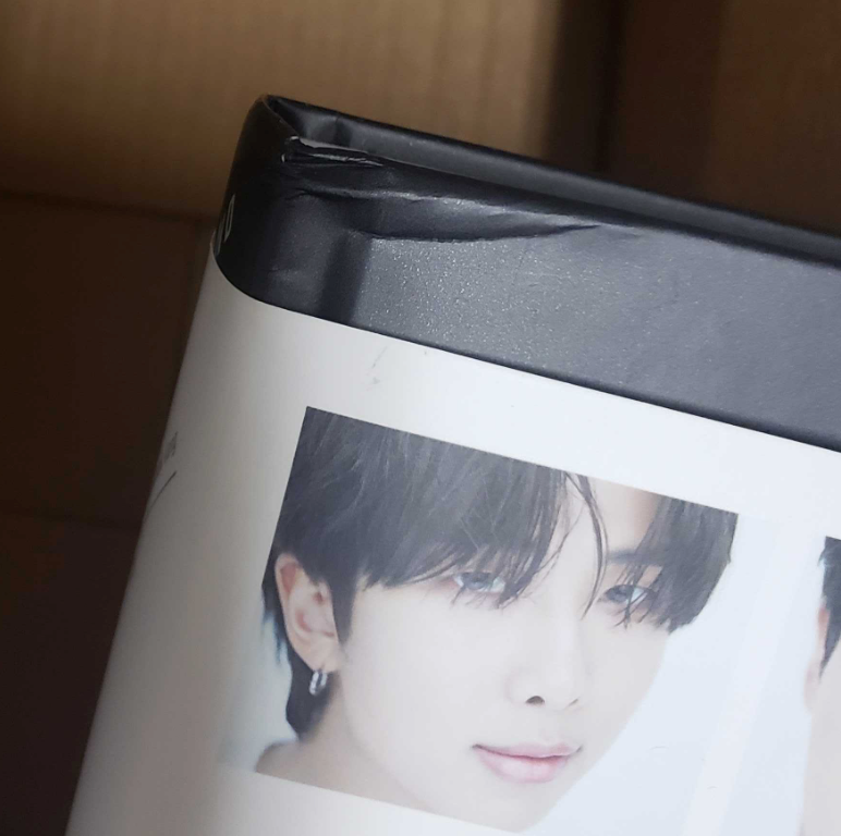 BTS Hardcover Book:  Beyond The Story: 10-Year Record Of BTS [Top Corner Damage]