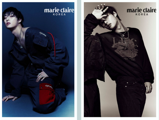ATEEZ Mingi Feature - Marie Claire Magazine 2024 October Issue (Park Seo Jun Cover)
