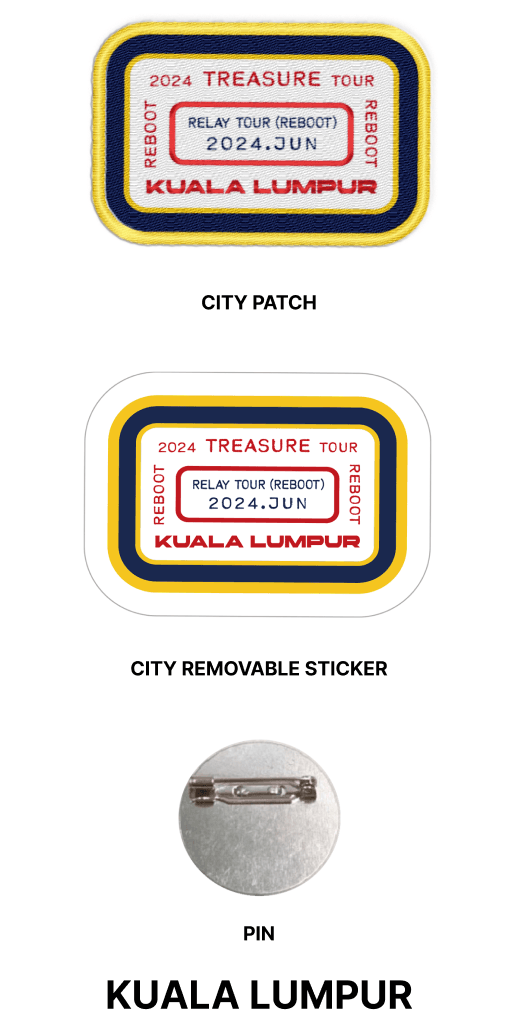 Treasure - Reboot 2024 Treasure Relay Tour Official MD Treasure Patch Set City