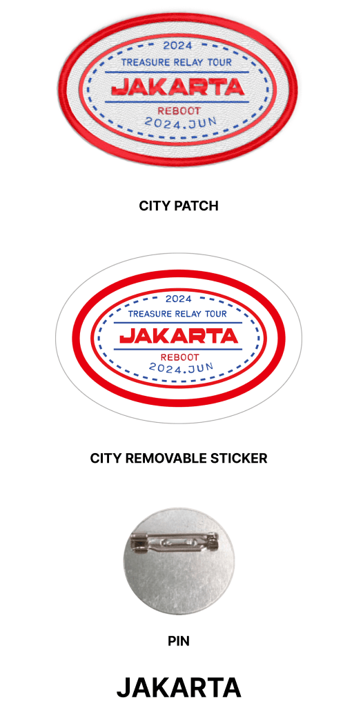 Treasure - Reboot 2024 Treasure Relay Tour Official MD Treasure Patch Set City